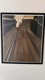 Bruno Vekemans - trein, Antiek en Kunst, Kunst | Litho's en Zeefdrukken, Ophalen of Verzenden