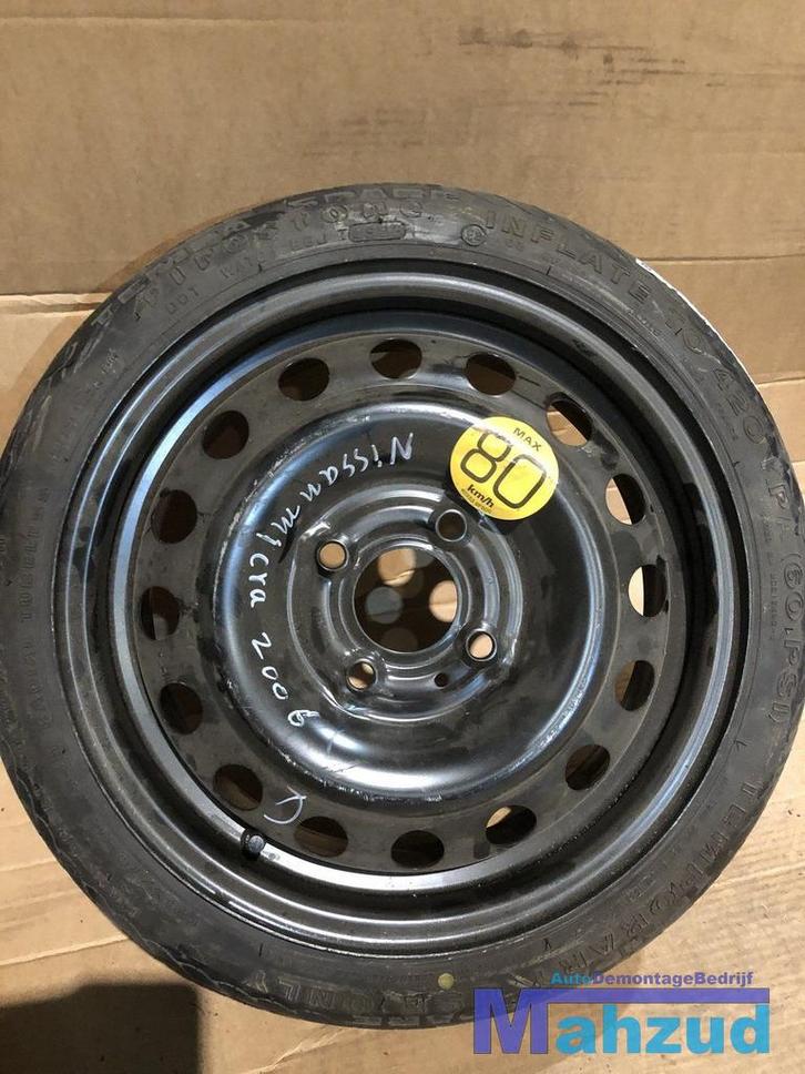 NISSAN MICRA thuiskomer 14 inch 4x100, Auto-onderdelen, Banden en Velgen, Banden en Velgen, Gebruikt, Ophalen of Verzenden