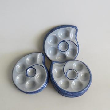 Set de 6 plats à escargots St Clément France 1654, Enlèvement ou Envoi