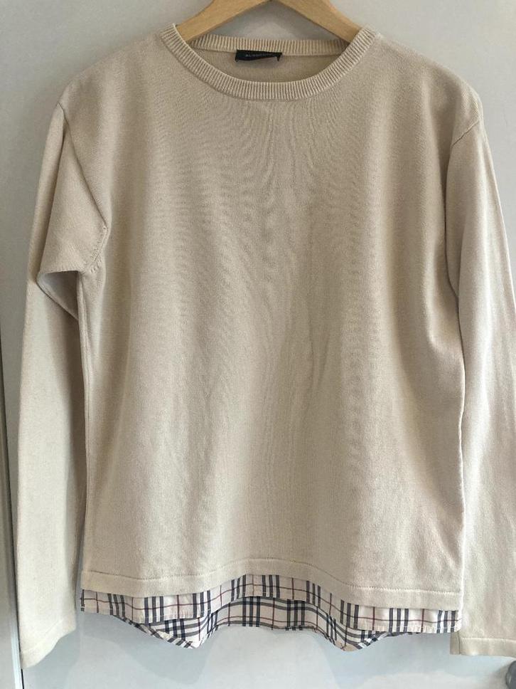 Burberry trui, Kleding | Dames, Truien en Vesten, Zo goed als nieuw, Maat 38/40 (M), Beige, Ophalen