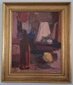 Schilderij, aan tafel., Antiek en Kunst, Ophalen