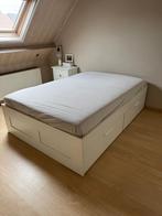 2 persoonsbed met matras, Huis en Inrichting, Slaapkamer | Bedden, Ophalen, Gebruikt, Tweepersoons, 140 cm