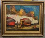 Paul Permeke, bij de woonwagen, Antiek en Kunst, Ophalen of Verzenden