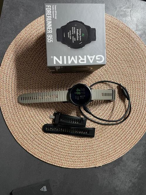 Garmin Forerunner 955 – Topprestatie in een sporthorloge.., Handtassen en Accessoires, Sporthorloges, Zo goed als nieuw, Zwart