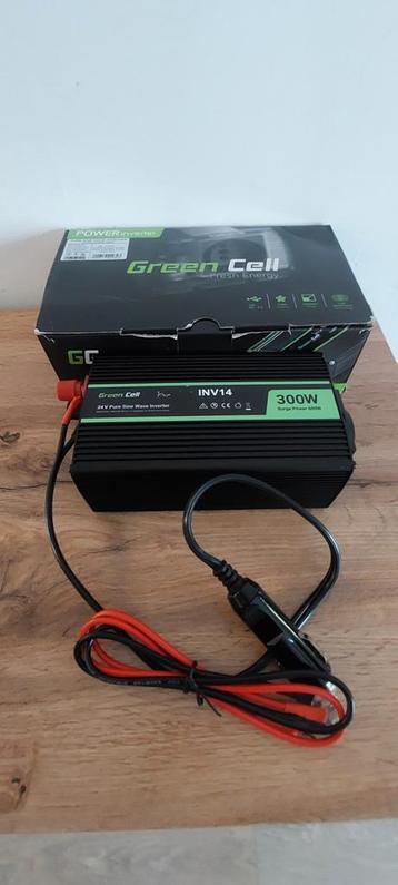 Te koop: Green Cell Omvormer 24V (Pure Sine Wave) – 300W / 6 beschikbaar voor biedingen