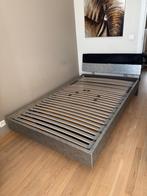 Lit avec sommier, Huis en Inrichting, Slaapkamer | Bedden, Ophalen, Tweepersoons, 140 cm, Zo goed als nieuw