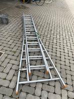 Alluminium schuifladdrer, Doe-het-zelf en Bouw, Ladders en Trappen, Ophalen, Zo goed als nieuw