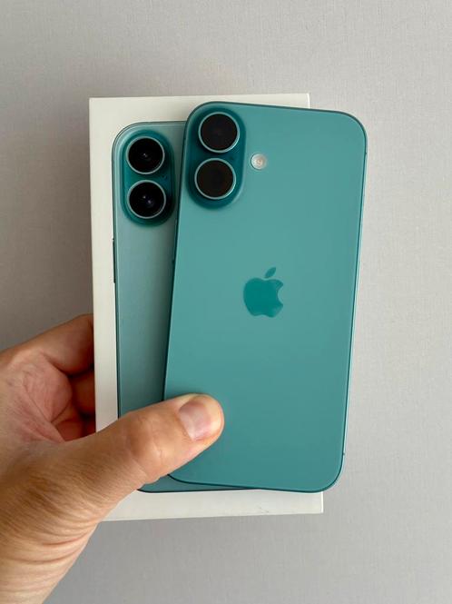 iPhone 16 NIEUW (19 cycli), factuur, hoesje, gehard glas!, Telecommunicatie, Mobiele telefoons | Apple iPhone, Zo goed als nieuw