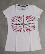 Lichtroze t-shirt met Union Jack (maat 140 - 10 jaar), Gebruikt, Meisje, R-teens, Ophalen of Verzenden