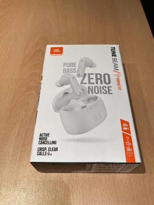 JBL Tune beam wit, Telecommunicatie, Mobiele telefoons | Oordopjes, Nieuw, In gehoorgang (in-ear), Bluetooth, Ophalen of Verzenden