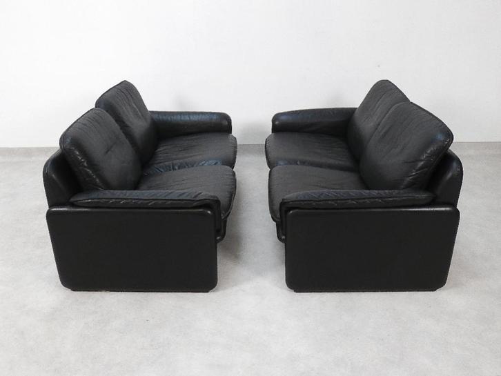 De Sede DS-61 - 2 x 2-zit, Huis en Inrichting, Zitzakken, Gebruikt, Overige typen, Zwart, Ophalen of Verzenden