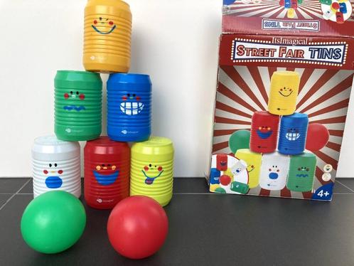 Potten gooien met plastieken blikken, leuk voor kids!, Kinderen en Baby's, Speelgoed | Buiten | Los speelgoed, Gebruikt, Ophalen