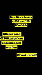 Dax en crf, Motoren, Ophalen