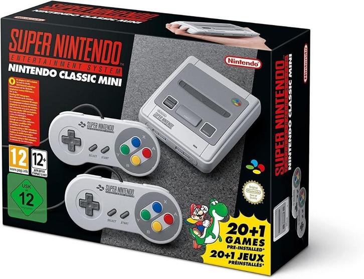 Snes Classic Mini - Super Nintendo (CIB), Games en Spelcomputers, Spelcomputers | Nintendo Super NES, Zo goed als nieuw, Met 2 controllers