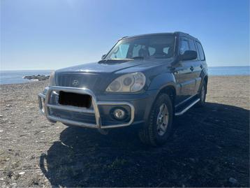 Hyundai terracan 4x4 te koop, Auto's, Stof, 4 cilinders, 700 kg, Blauw