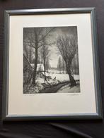 Pentekening Emiel De Cooman, Antiek en Kunst, Kunst | Etsen en Gravures, Ophalen