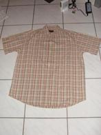 Bruin hemd met korte mouwen 41/42, Kleding | Heren, Bruin, Ophalen of Verzenden, Halswijdte 41/42 (L), E5 MODE