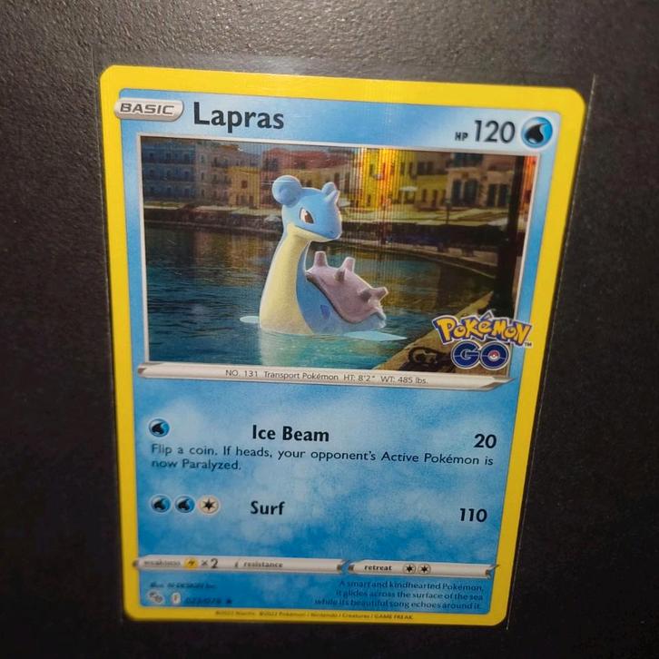 Modern Era: Lapras 023/078 holo Pokemon Go, Hobby en Vrije tijd, Verzamelkaartspellen | Pokémon, Zo goed als nieuw, Ophalen of Verzenden