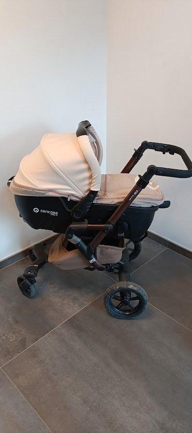 Trio poussette Concord, Kinderen en Baby's, Kinderwagens en Combinaties, Gebruikt, Combiwagen, Overige merken, Met autostoeltje
