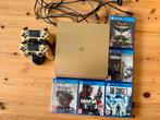PlayStation 4 Gold Edition + 2 gouden controllers en 5 games, Games en Spelcomputers, Ophalen, Gebruikt