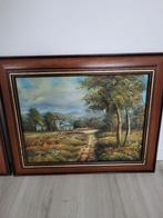 2 tableaux avec un magnifique cadre en bois 61 cm par 41,5 c, Antiquités & Art, Enlèvement