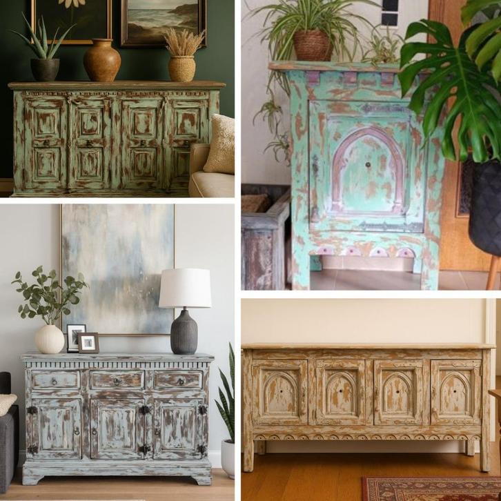 Assortiment India Ibiza kasten, Antiek en Kunst, Curiosa en Brocante, Ophalen of Verzenden