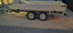 Plateau dubbelasser aanhangwagen Remorque 750kg ongeremd, Auto diversen, Aanhangers en Bagagewagens, Ophalen of Verzenden, Zo goed als nieuw