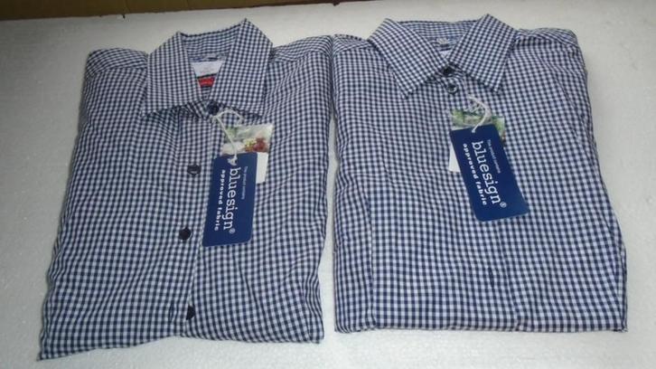 2 Dames blouse hemd Greiff nog nieuw maat smal, Kleding | Dames, Blouses en Tunieken, Nieuw, Maat 36 (S), Blauw, Verzenden