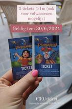 Tickets Plopsland De Panne, Tickets en Kaartjes, Recreatie | Pretparken en Attractieparken, Ticket of Toegangskaart