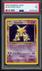 Alakazam Holo PSA 7 - 1/102 - Base Set 1999, Hobby en Vrije tijd, Verzenden, Zo goed als nieuw, Losse kaart, Foil