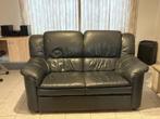 Lederen 2-zit, Huis en Inrichting, Zetels | Zetels, Ophalen, Gebruikt, Tweepersoons, Leer
