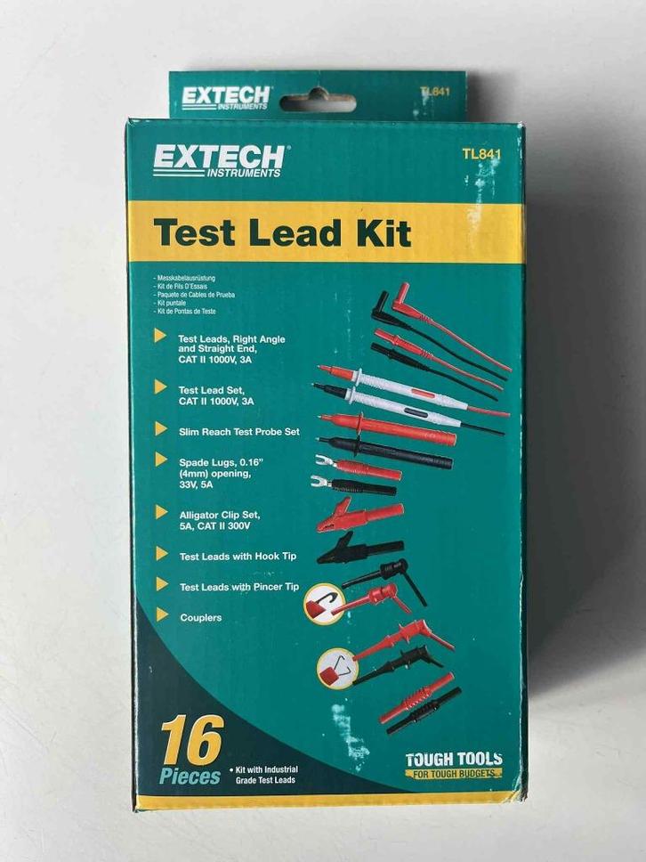 Extech TL841 Meetsnoerenset – Nieuw in verpakking, Doe-het-zelf en Bouw, Meetapparatuur, Nieuw, Elektriciteit, Ophalen