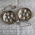 2 setjes voor escargots / slakken, inox 18/8 (lot), Ophalen of Verzenden, Gebruikt, Los bestek