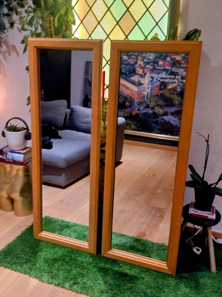 Grote Passpiegel / Wandspiegel 140x50 cm - Laatste Exemplaar, Huis en Inrichting, Woonaccessoires | Spiegels, Zo goed als nieuw