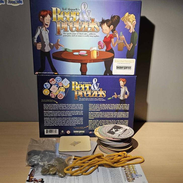 Beer & pretzels, Hobby en Vrije tijd, Gezelschapsspellen | Bordspellen, Zo goed als nieuw, Ophalen of Verzenden