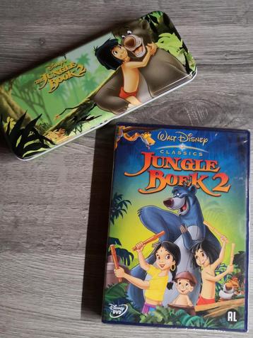 pakket Disney Jungle boek 2 dvd + metalen pennendoos  beschikbaar voor biedingen