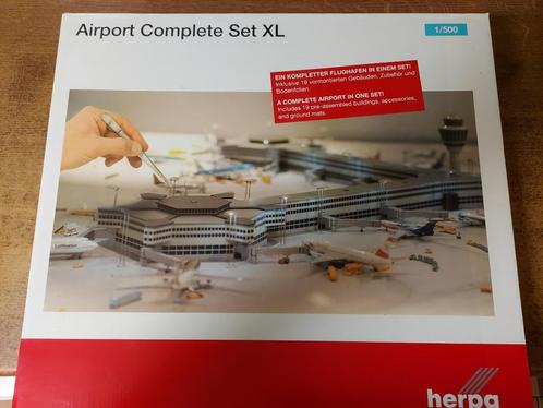 Aeroport set complet XL Herpa Wings 1/500, Hobby & Loisirs créatifs, Modélisme | Avions & Hélicoptères, Utilisé, Avion, 1:200 ou moins
