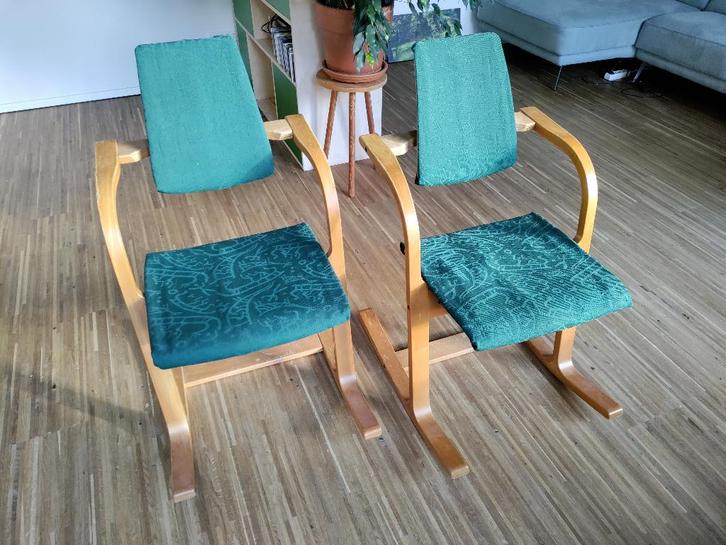Stokke Varier Actulum 2 stuks, Huis en Inrichting, Bureaustoelen, Gebruikt, Bureaustoel, Groen, Ergonomisch, Ophalen