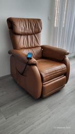 Himolla elektronische feauteuil stoel cognac, Maison & Meubles, Utilisé, Enlèvement ou Envoi