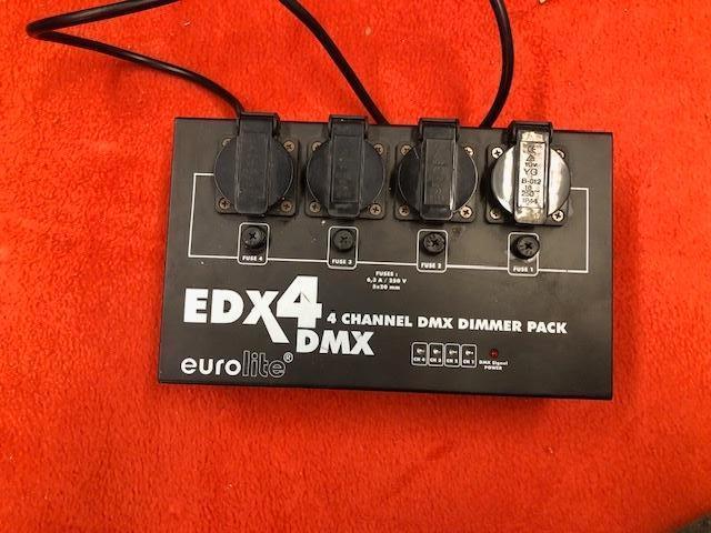 Eurolite EDX4 DMX dimmerpack, Muziek en Instrumenten, Licht en Laser, Zo goed als nieuw, Licht, Ophalen of Verzenden