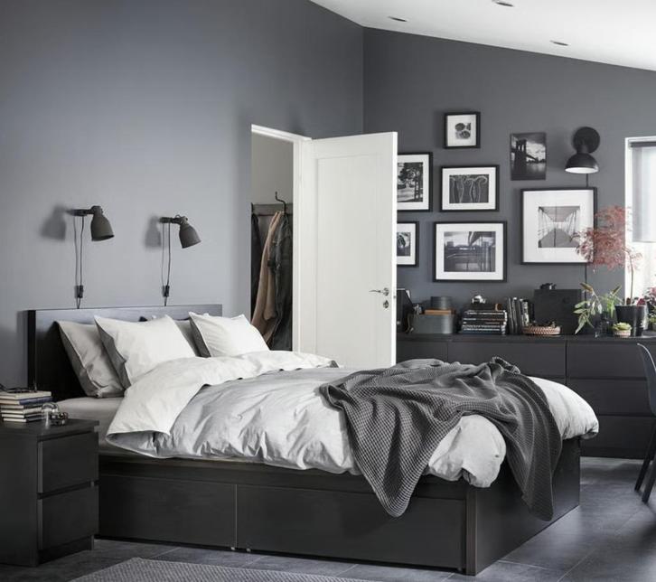 Ikea MALM Bed 140cm breed  Tweepersoons/Twijfelaar, Huis en Inrichting, Slaapkamer | Bedden, Zo goed als nieuw, Tweepersoons, 140 cm