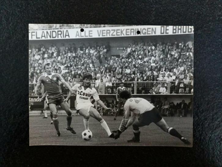 Originele persfoto Club Brugge - Brugse Metten 1980, Verzamelen, Sportartikelen en Voetbal, Zo goed als nieuw, Poster, Plaatje of Sticker
