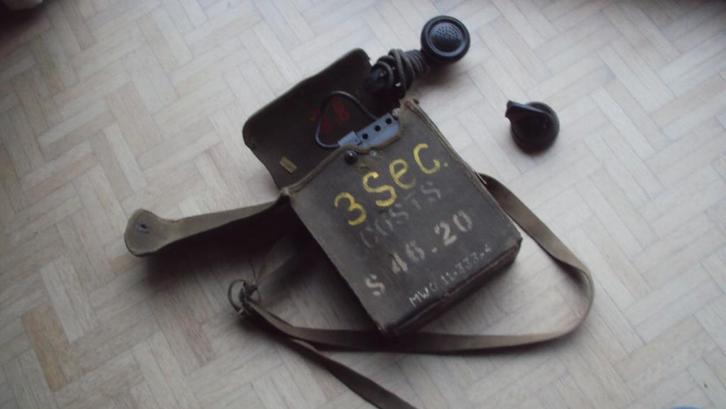 ww2 veldtelefoon US ABL, Verzamelen, Militaria | Tweede Wereldoorlog, Ophalen of Verzenden