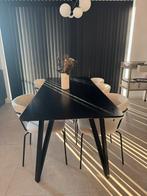 Tafel en 6 stoelen, Huis en Inrichting, Tafels | Eettafels, Ophalen, Gebruikt, 50 tot 100 cm, Vijf personen of meer