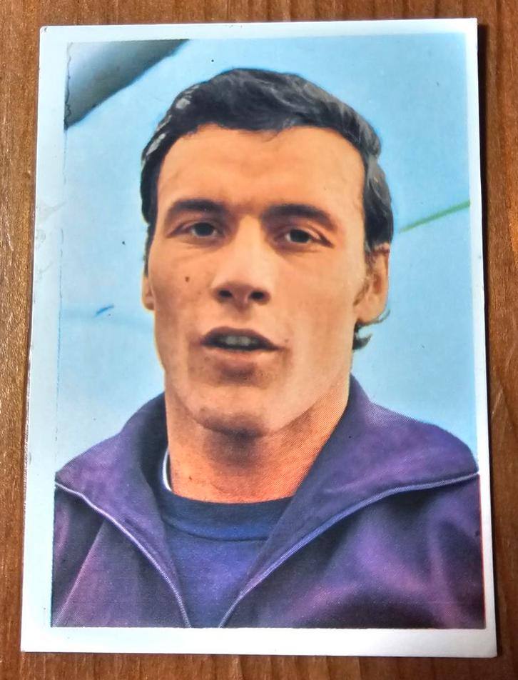 1974 Vanderhout (pre-panini) nr 195 Jan Ruiter Anderlecht!, Hobby en Vrije tijd, Stickers en Plaatjes, Zo goed als nieuw, Sticker