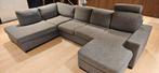 Stoffen hoekzetel met chaise longue, Ophalen, Gebruikt, Stof