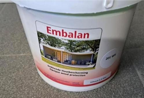 6 x 2,5l Witte dekkende houtbescherming, Doe-het-zelf en Bouw, Verf, Beits en Lak, Nieuw, Verf, Wit, Ophalen