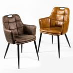 Nieuw armstoel congac p.u antaciet stof  110 euro per stuk., Huis en Inrichting, Stoelen, Ophalen, Nieuw, Vijf, Zes of meer stoelen