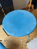 Blauw kindertafeltje met 2 stoeltjes, Ophalen, Gebruikt