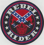 Rebel Rider Skull stoffen opstrijk patch embleem #13, Motoren, Accessoires | Overige, Nieuw